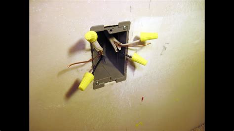 electrical box that mounts to drywall|electrical box for existing wall.